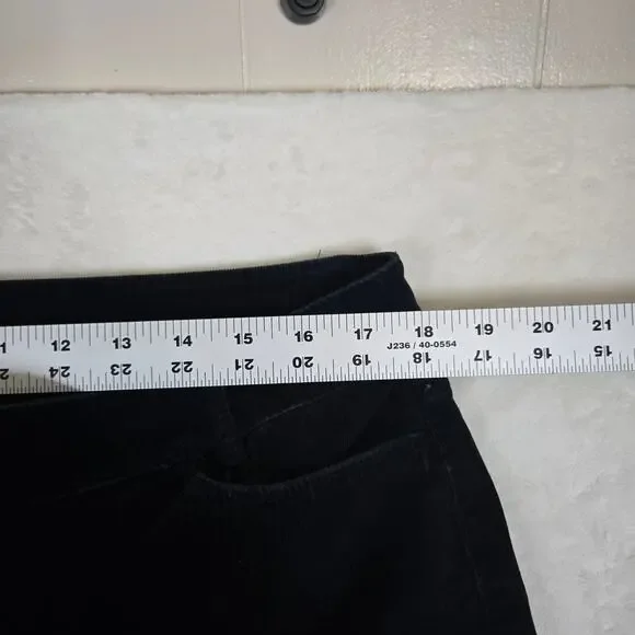J. Jill Corduroy Pants Straight Leg Womens 14 Petite Black 0725 - Picture 5 of 10